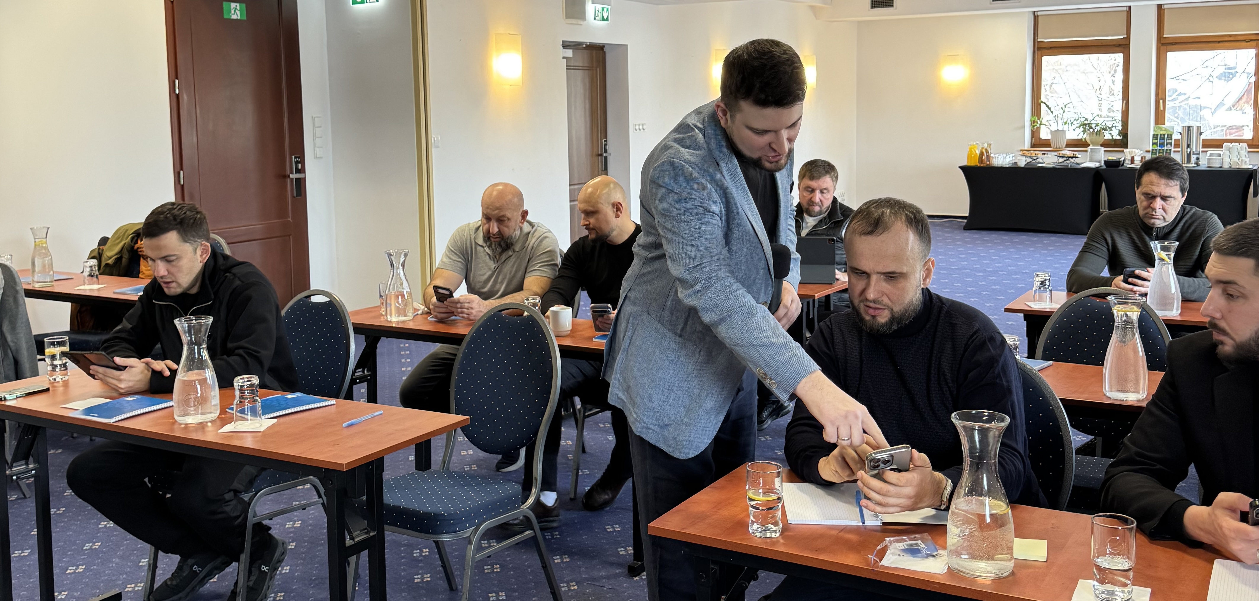 Latwo team at a business session